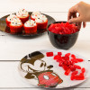 Confetti Salad Plate, Black, 6-piece set