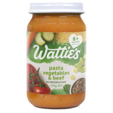 Wattie's® Pasta Vegetables & Beef 8+ months 170g