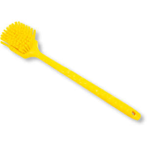 Carlisle, Sparta®, Color Coded 20" Floater Scrub Brush, 5in, Polypropylene, Yellow