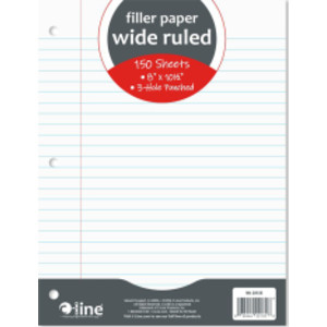 Wide-Ruled Filler Paper, 150 Sheets