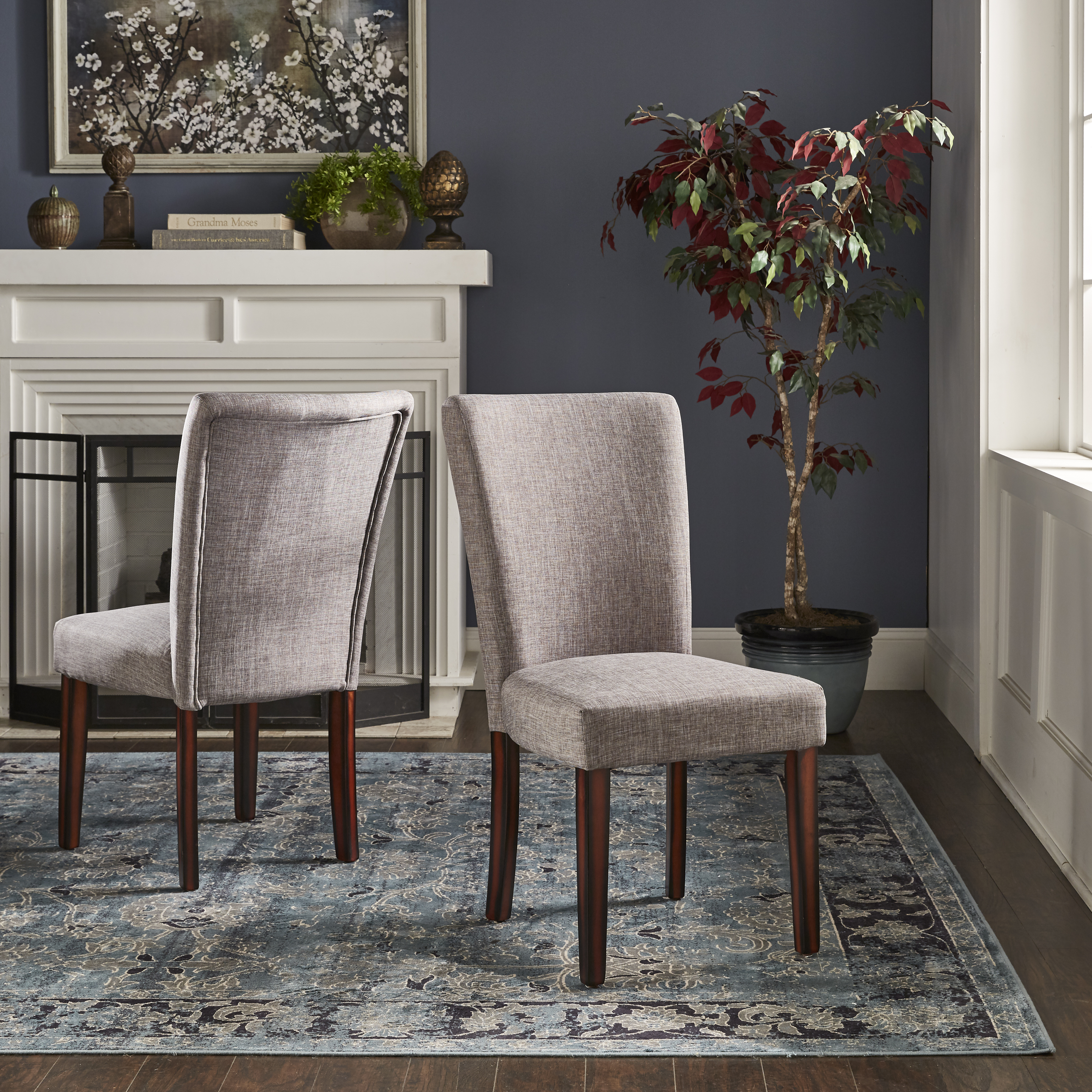 Linen Parsons Dining Chairs (Set of 2)