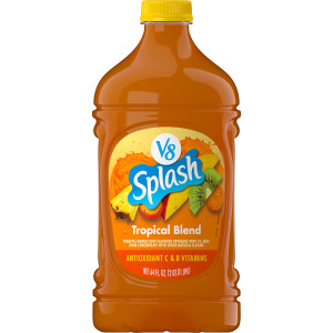 V8 Splash® Tropical Blend Flavored Juice Beverage, 64 fl oz Bottle (6 Pack)