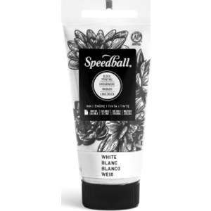 Water-Soluble Block Printing Ink, 1.25 oz, White