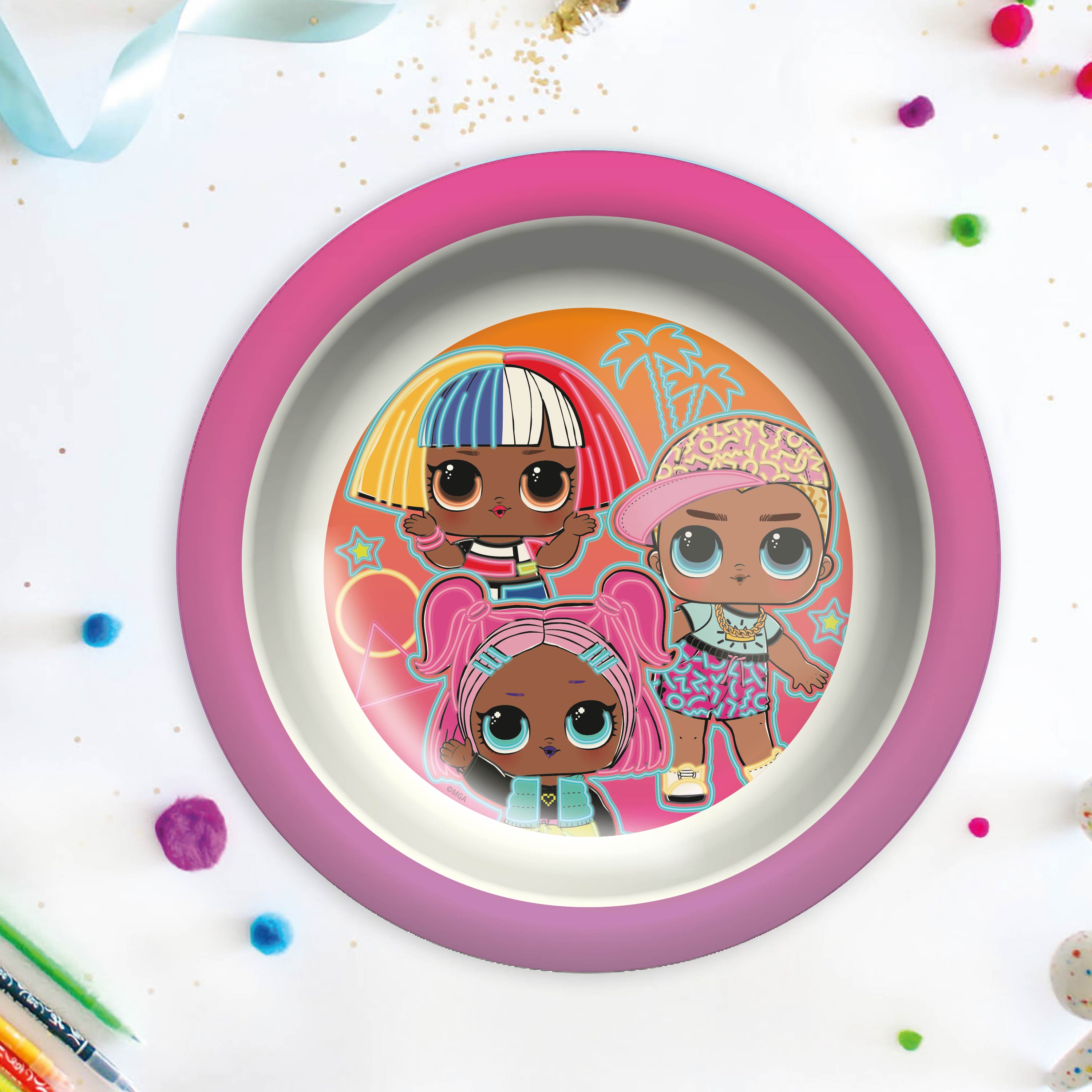 LOL Surprise Kids Plate and Bowl Set, Favorite Characters, 2-piece set slideshow image 9 LOL Surprise Kids Plate and Bowl Set, Favorite Characters, 2-piece set slideshow image 9