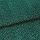 Green boucle-like fabric with dense cream zigzag pattern, folded into overlapping layers; close-up macro view on a neutral surface with soft, even lighting emphasizing the texture.