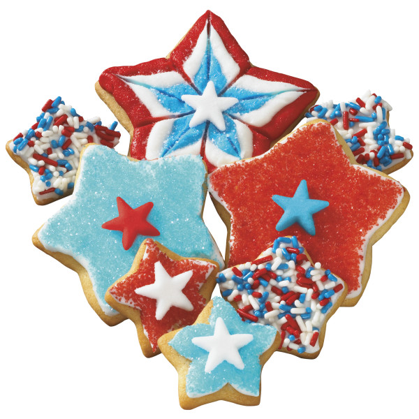 Stars Assortment - Red 3 Free Dec-Ons® Decorations