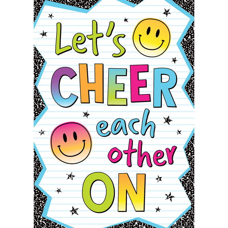 Lets Cheer Each Other On Positive Poster