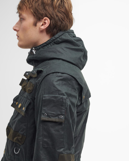 Barbour x TO KI TO Wachsjacke Military