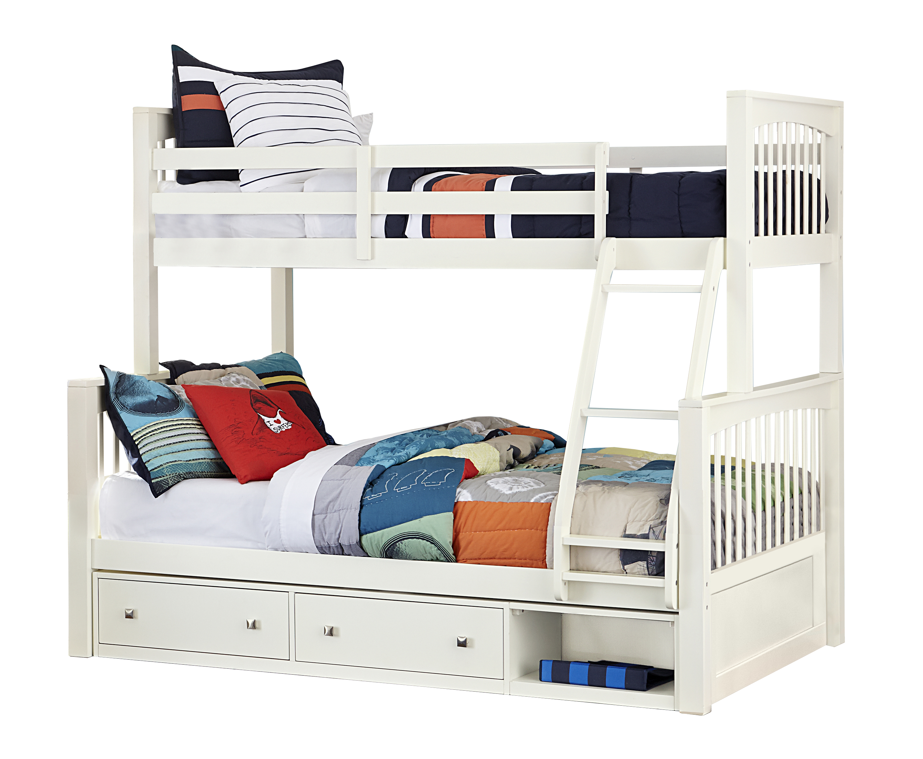 Pulse Wood Bunk Bed with Storage