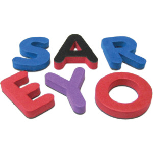 Magnetic Foam: Small Uppercase Letters, 55 Pieces