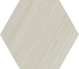 Minke White 9×11 Hexagon Matte