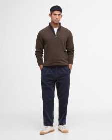 Maglione con mezza zip in lana d'agnello Essential 