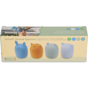 SiliSoft® Animal Squirters, Neutral, Set of 4