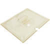 Half-size Super Pan® slotted high-temperature plastic cover in amber