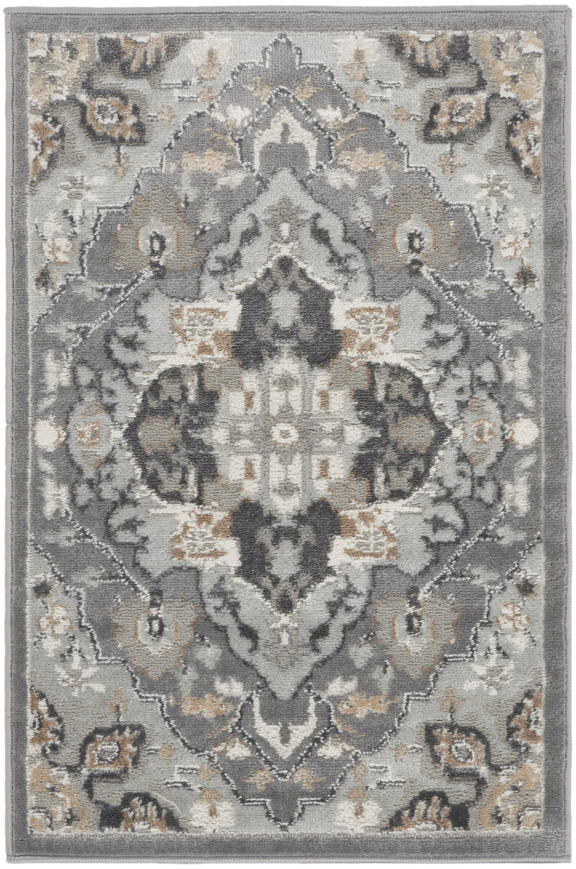 Nourison Elation 2' x 3' Grey Transitional Indoor Rug