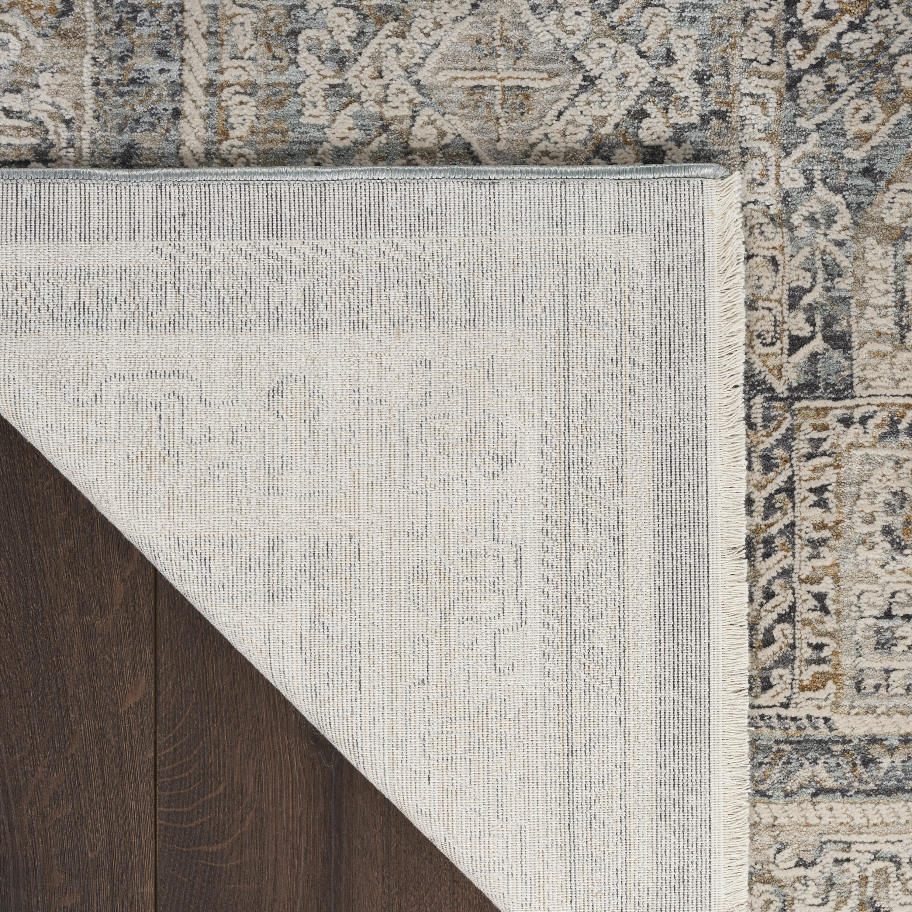 Nourison Lynx 5'3" x 7'10" Ivory Charcoal Vintage Indoor Rug