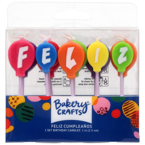 Feliz Cumpleaños Balloons Specialty Candles