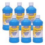 Handy Art&reg; Little Masters&reg; Washable Tempera Paint, Light Blue, 16 oz., Pack of 6 RPC211732-6