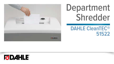 <big><strong>Dahle 51522 </strong></big> <BR> CleanTEC® Shredder
