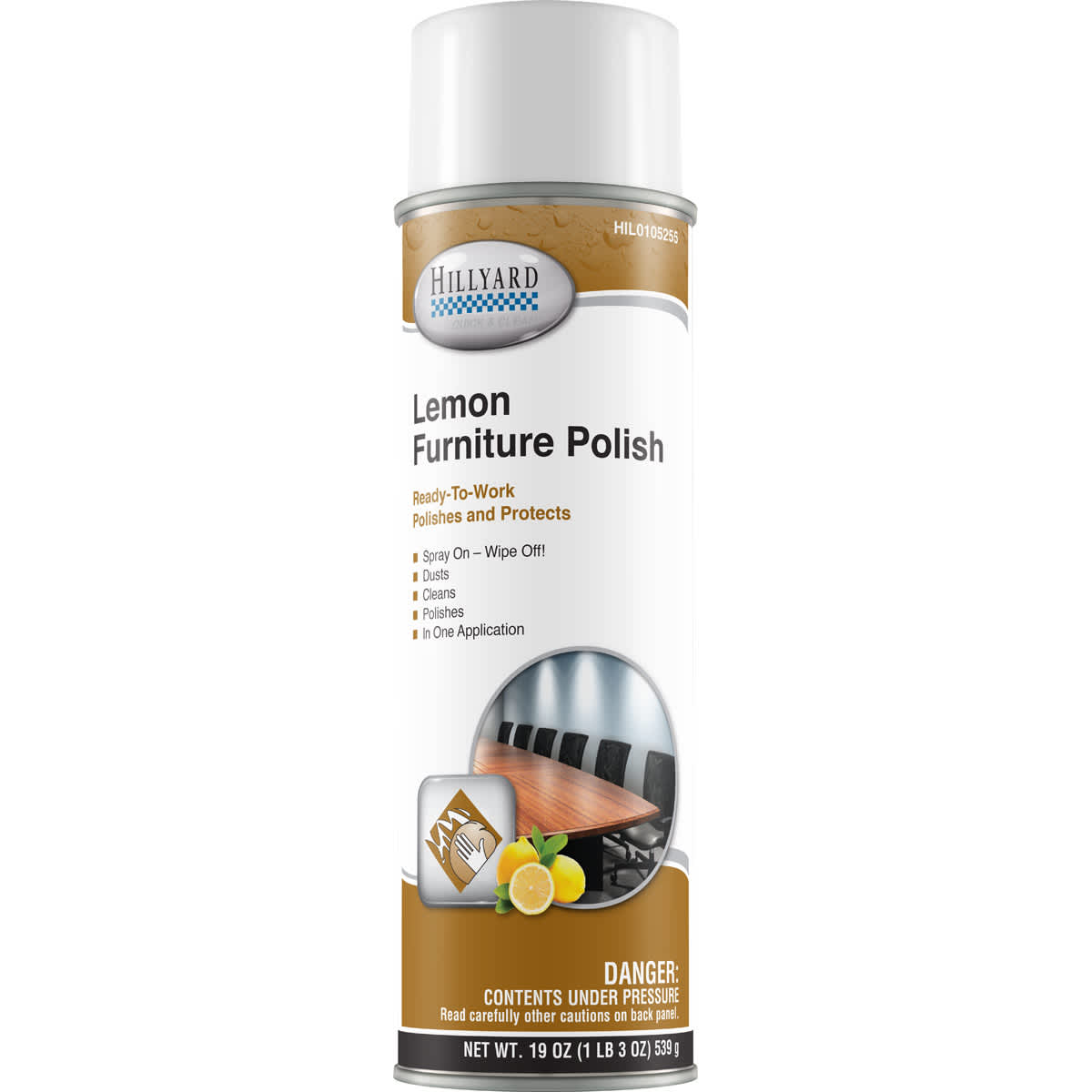 AEROSOL LEMON FURNITURE POLISH 19 OZ