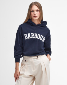 Northumberland Hoodie Navy-White