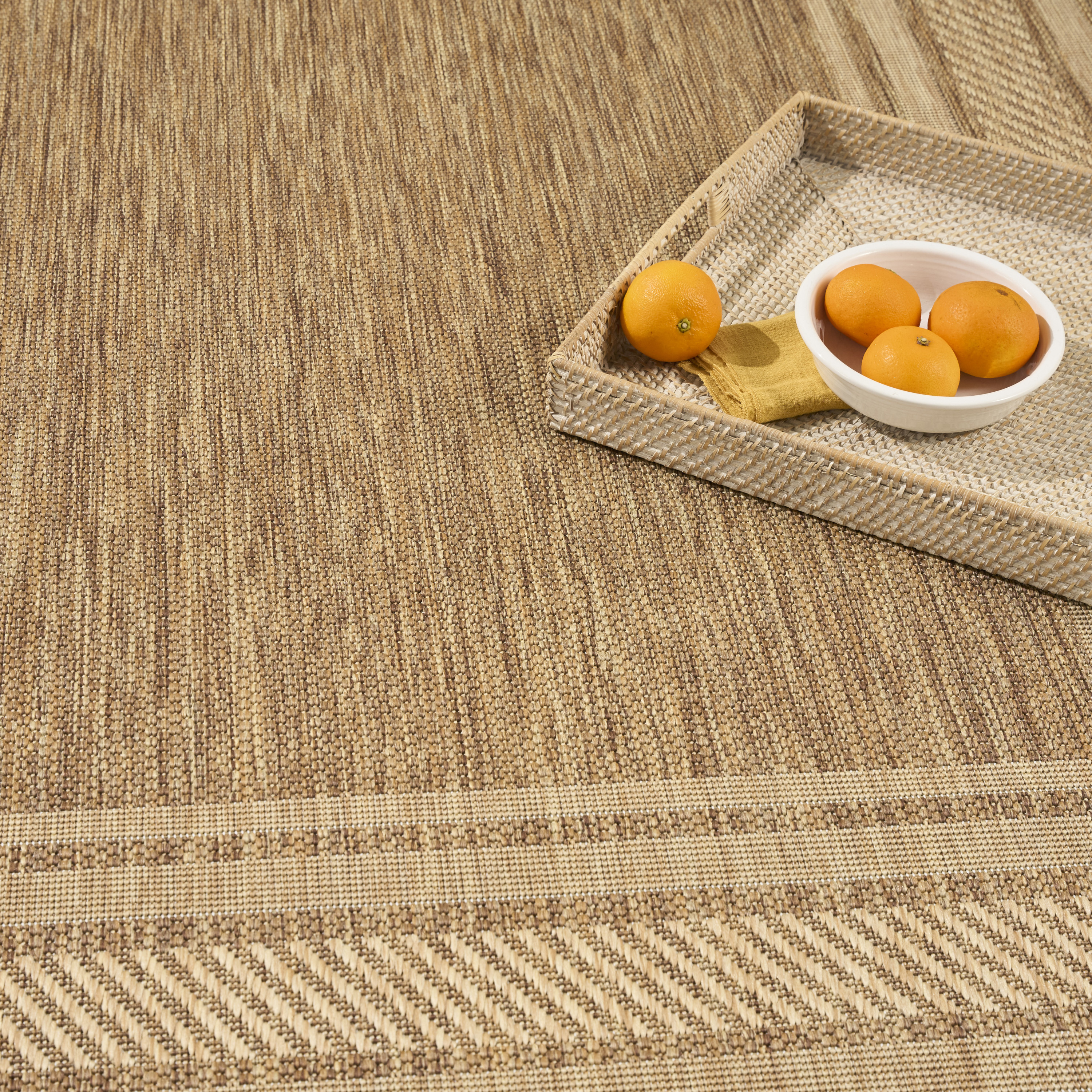 Nourison Horizon Indoor/Outdoor 8' x 10' Natural Modern Rug