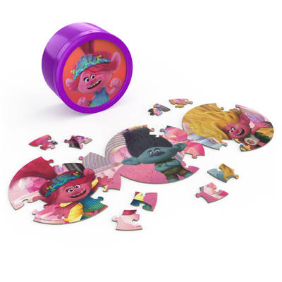 Trolls Friendship Panoramic Puzzles, 3-in-1 Puzzle Tin, Ages 4+
