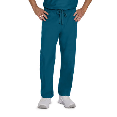 Landau 7602 Men&#8216;s-Unisex 1 Pocket Classic Reversible Drawstring Medical Scrub Pants-Landau