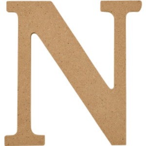MDF Letter, N, 5 Inch