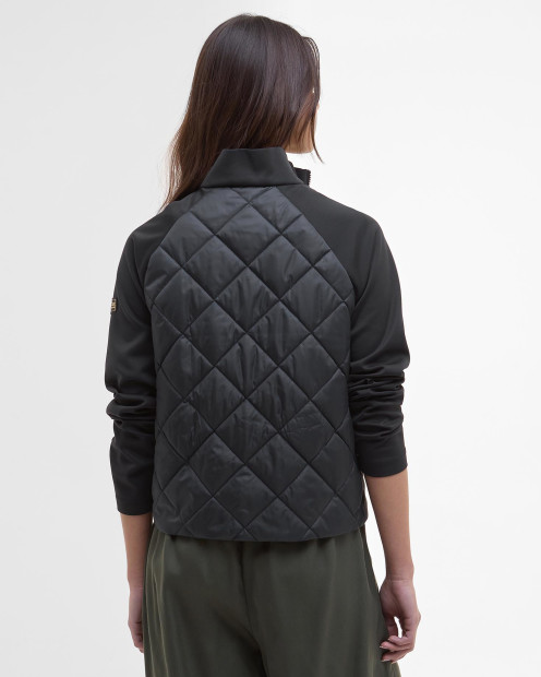 Ebony Quilted Sweatshirt Black