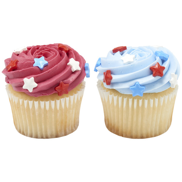 Red, White and Blue Stars Made Simply™ Sugar Candy Decorations