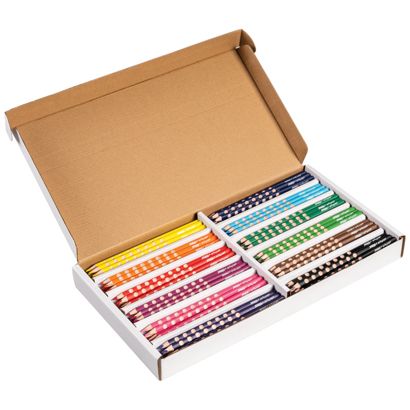 Groove Slim 3.3mm Colored Pencils, 144 Per Pack