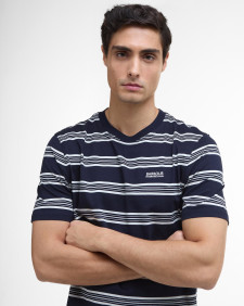 Upham Striped T-Shirt Navy