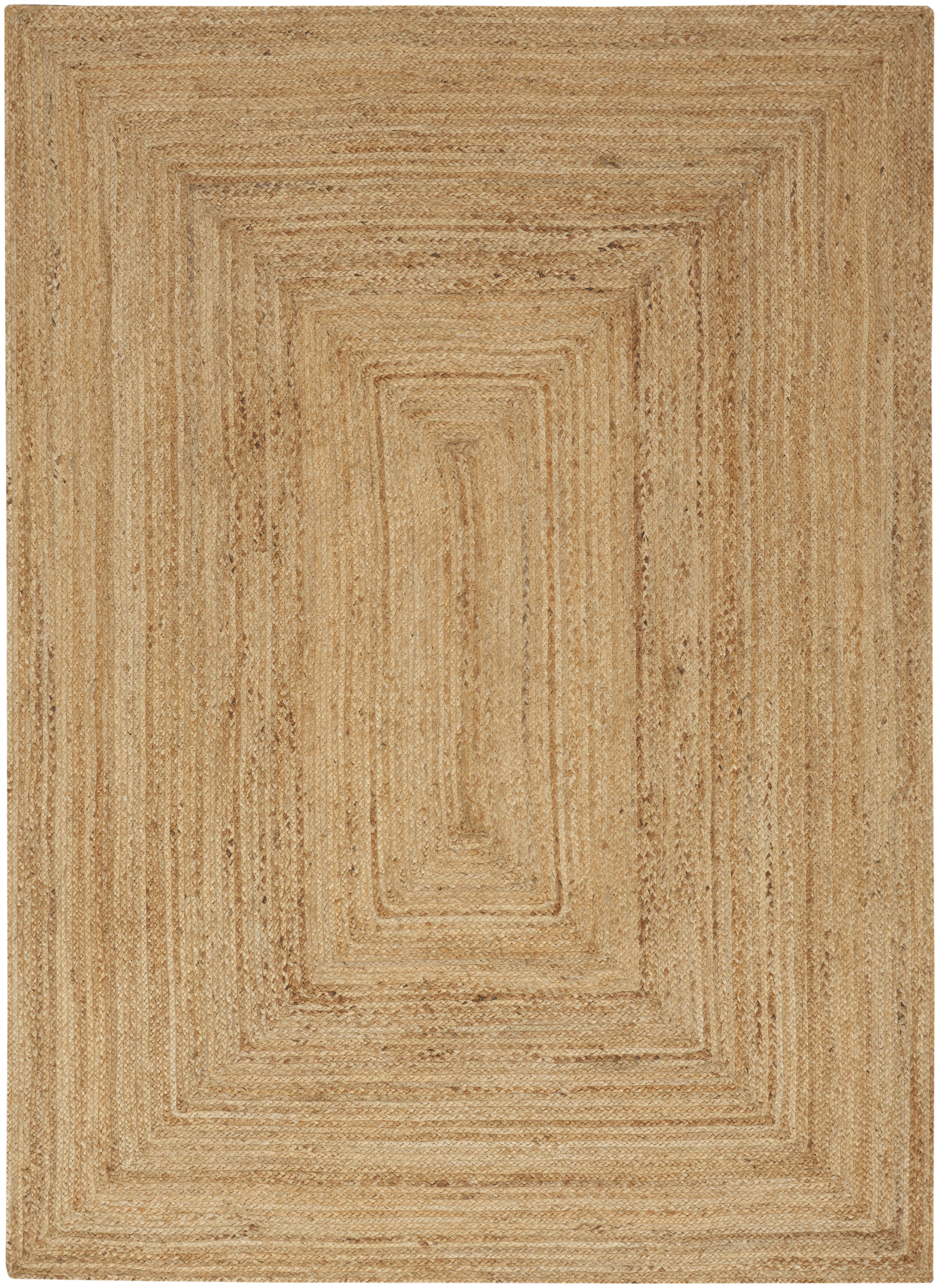 Nourison Natural Jute 4' x 6' Natural Farmhouse Indoor Rug