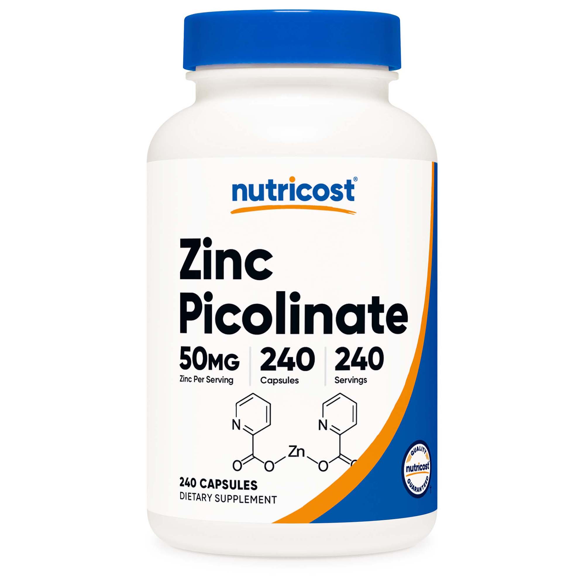 Nutricost VITAMIN, CAP ZINC PICOLINATE 50MG (240/BT 12BT/CS)