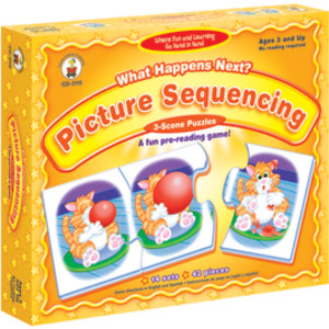 What Happens Next? Picture Sequencing Puzzle Game, Grade PK-K