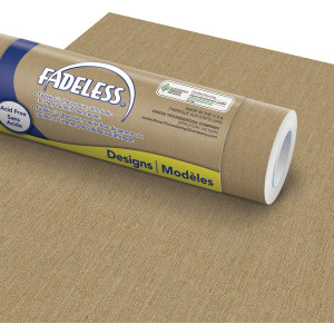 Bulletin Board Art Paper, Natural Burlap, 48" x 50', 1 Roll
