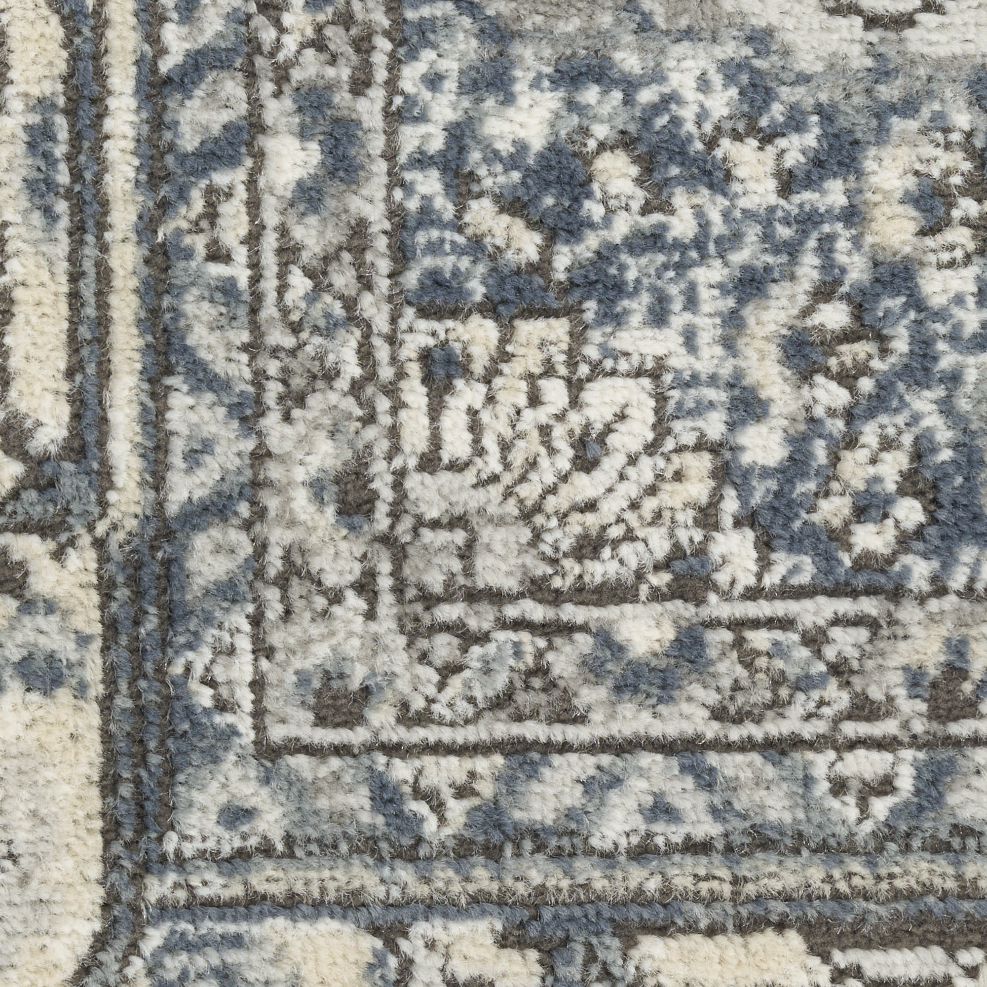 Nourison Quarry 6' x 9' Ivory Navy Vintage Indoor Rug