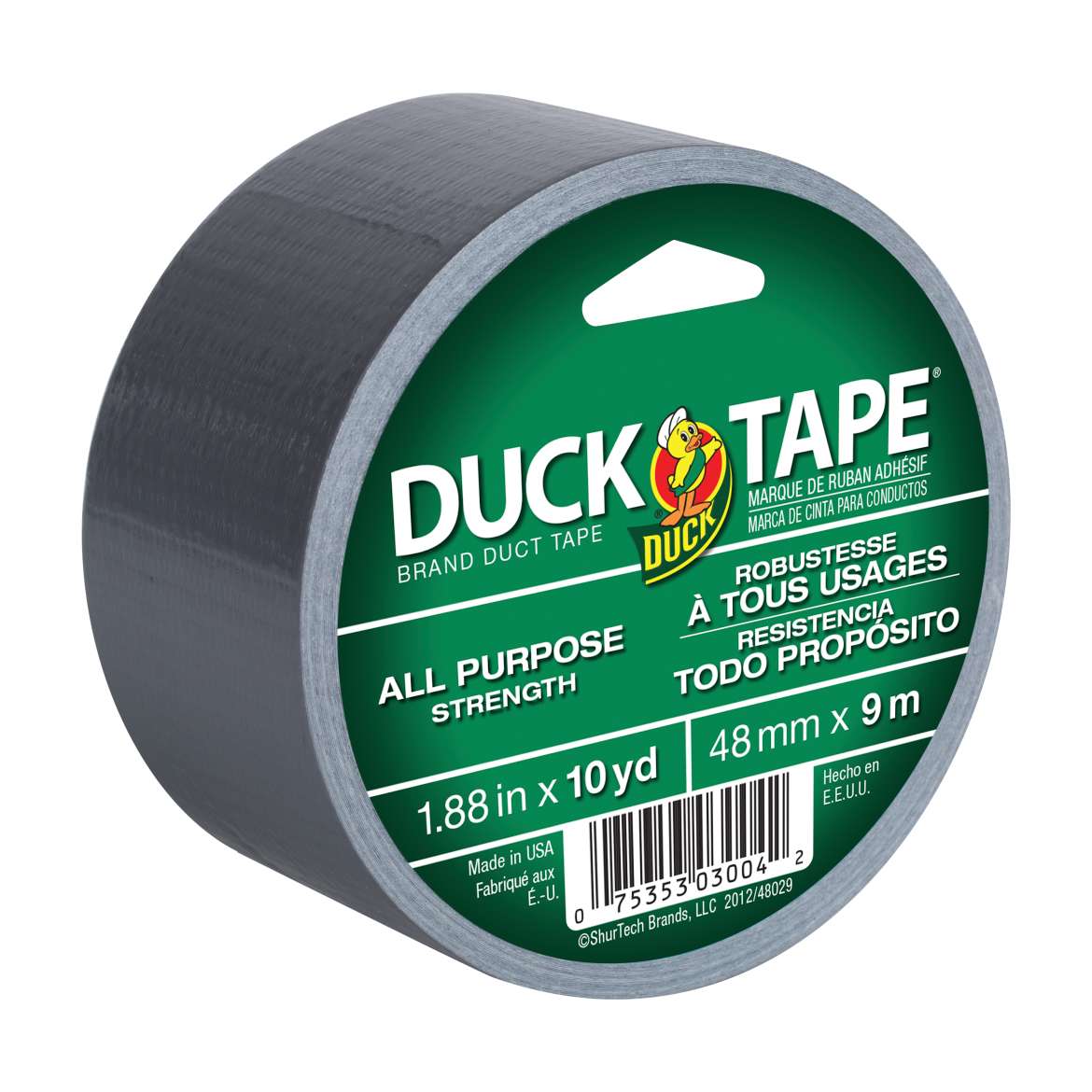 All Purpose Duck Tape® Brand Duct Tape - Silver, 1.88 in. x 10 yd. Image