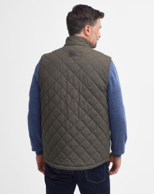 Fernwood Quilted Gilet Dark Olive