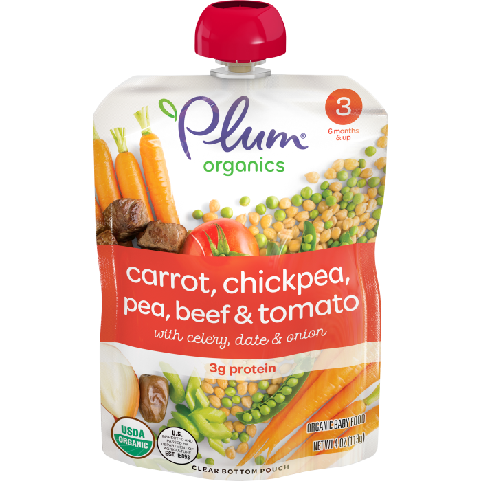 Carrot, Chickpea, Pea, Beef & Tomato Baby Food