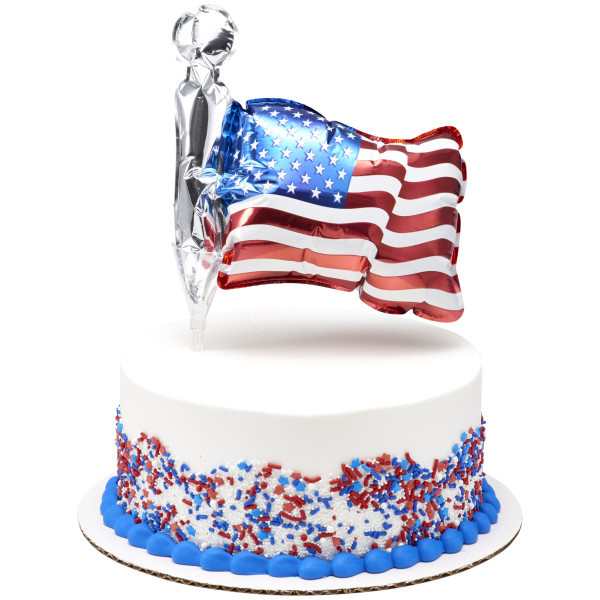 Inflatable American Flag Anagram® Cake Pic