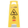 Rubbermaid Commercial, "Caution", Wet Floor Sign, Yellow, 25"