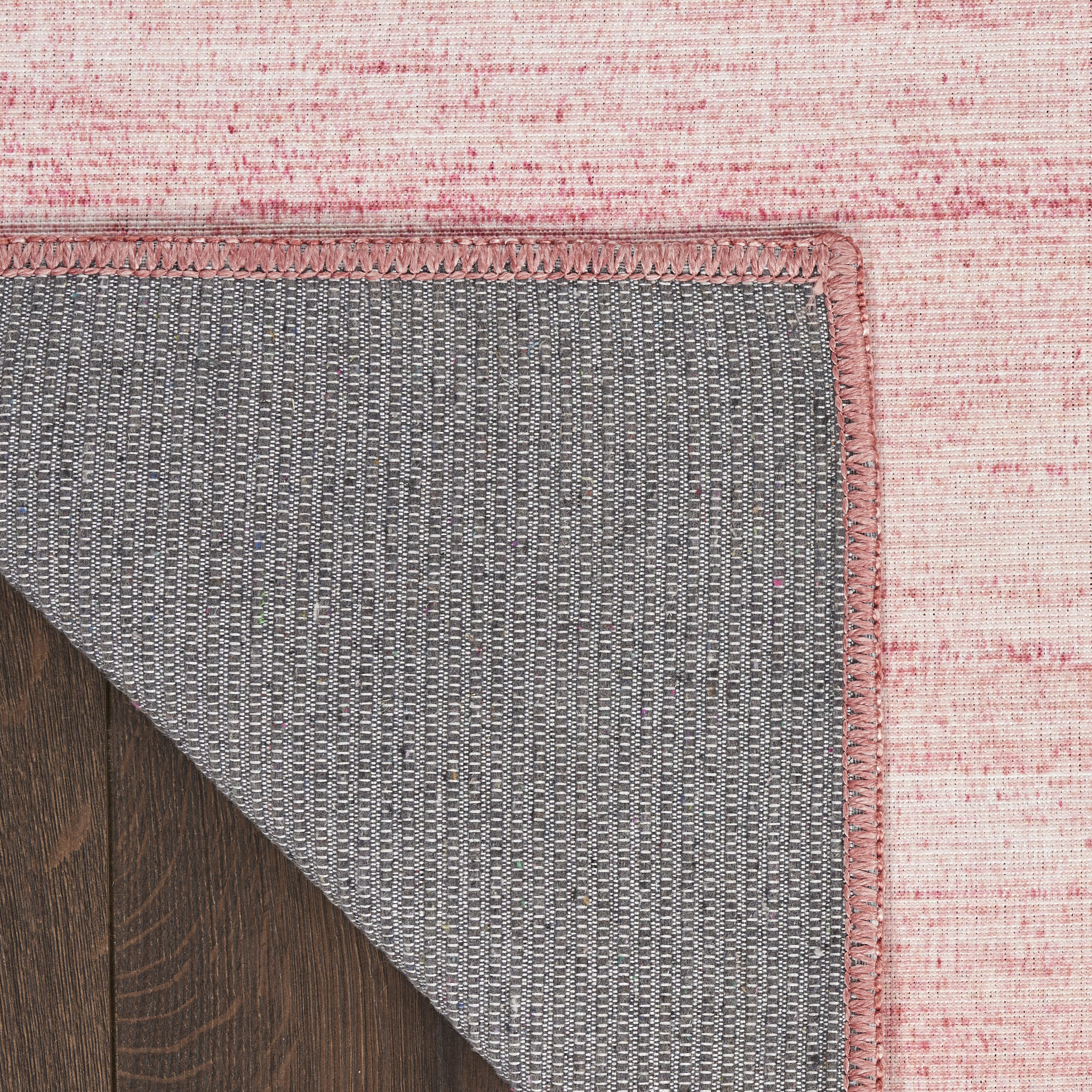Nourison Washable Essentials 9'2" x 12' Pink Modern Indoor Rug