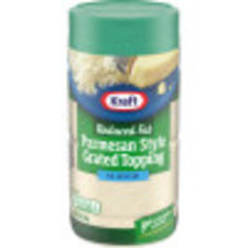 Kraft Parmesan Style Reduced Fat Grated Cheese Topping, 8 oz Shaker