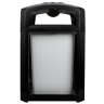 Rubbermaid Commercial, Landmark Series®, 35gal, Resin, Black, Square, Smoking Receptacle