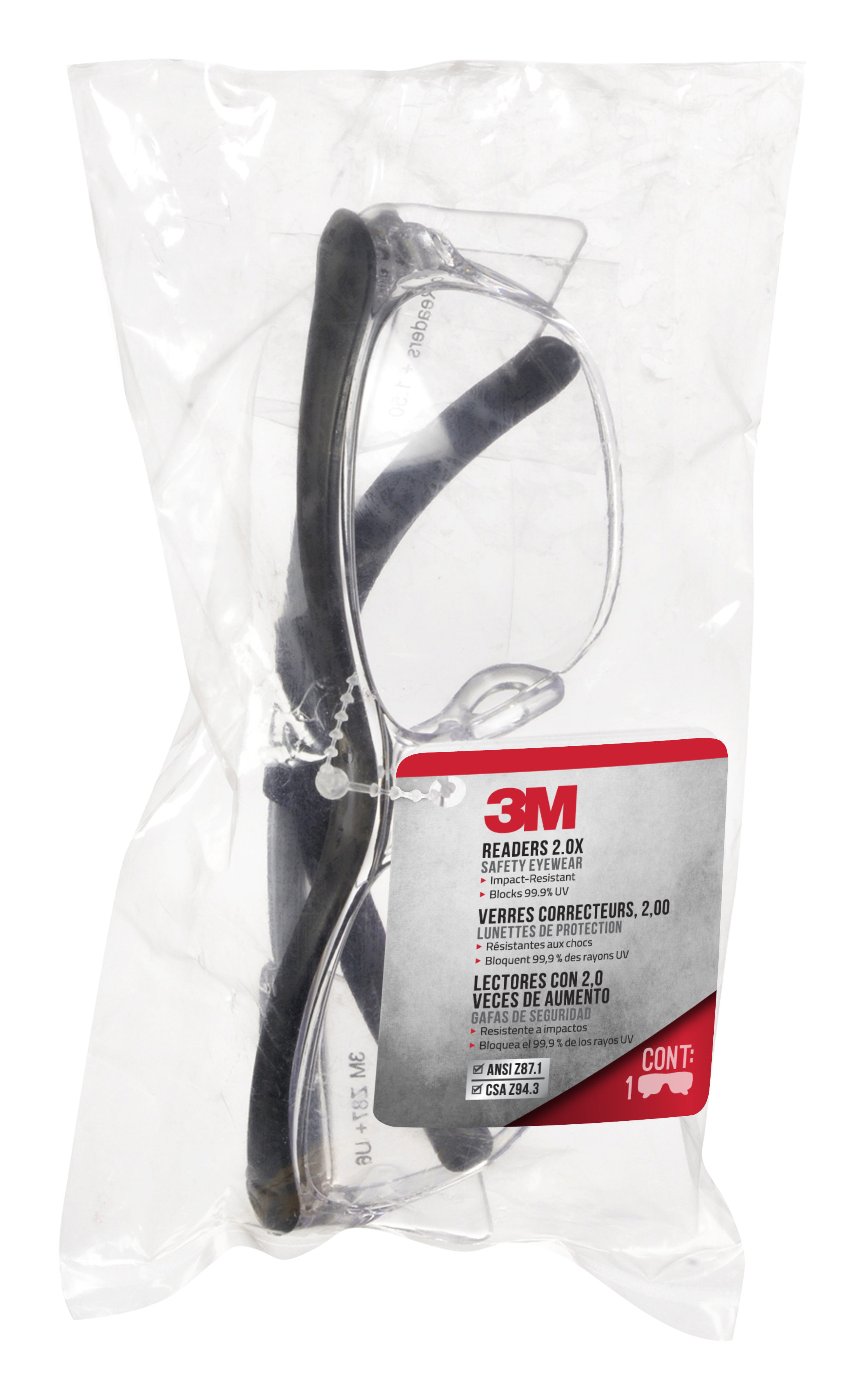 SKU 7100166638 | 3M™ Readers Safety Glasses