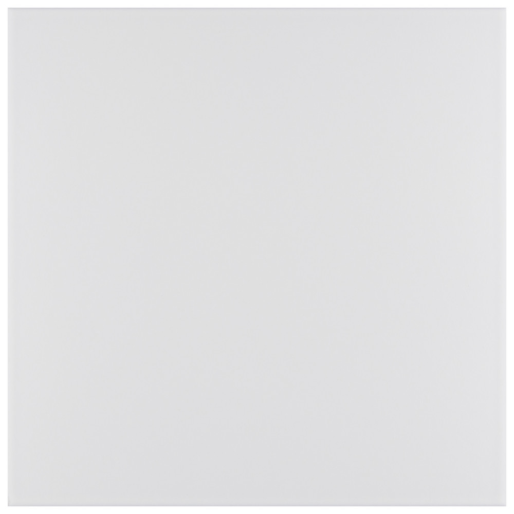Textile Basic White 9-3/4 in. x 9-3/4 in. Porcelain Floor and Wall Tile