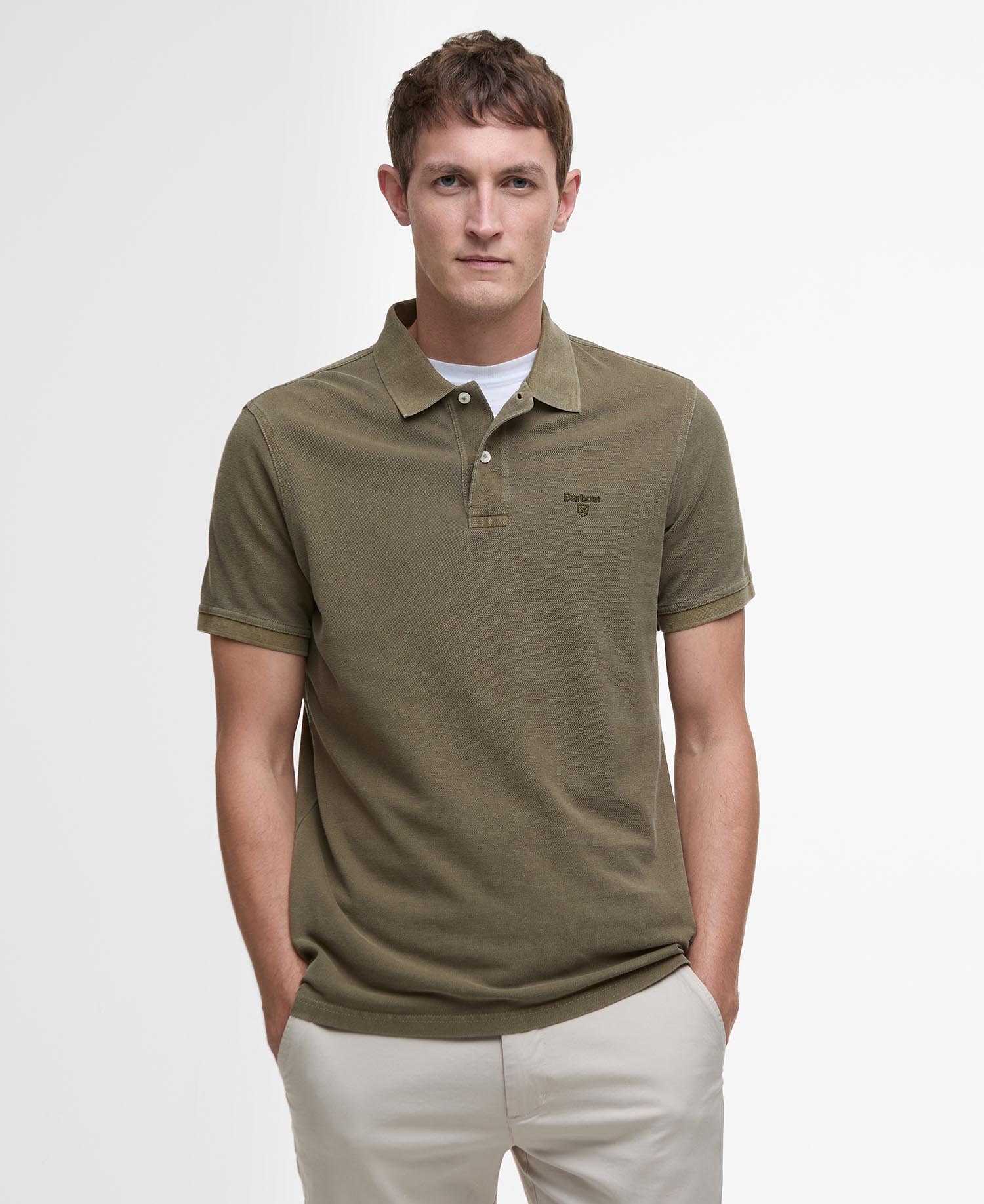 Washed-Out Sports Polo Shirt image number 0