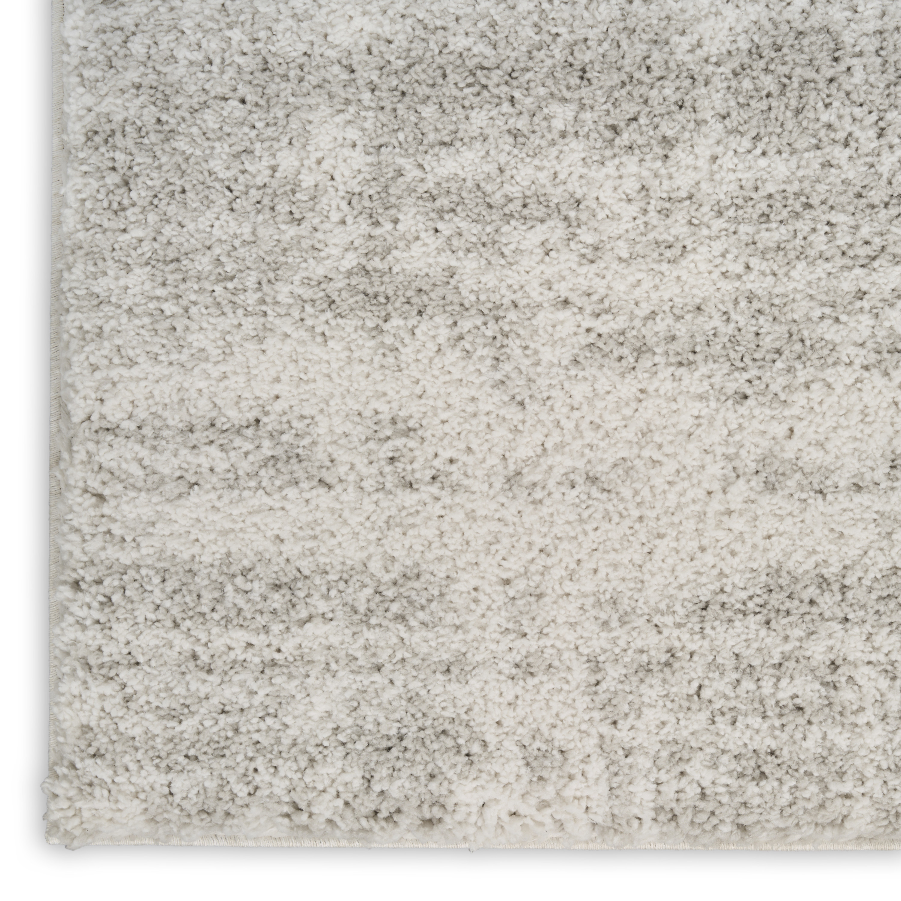 Nourison Modern Shag 3'11" x 5'11" Ivory Grey Modern Indoor Rug